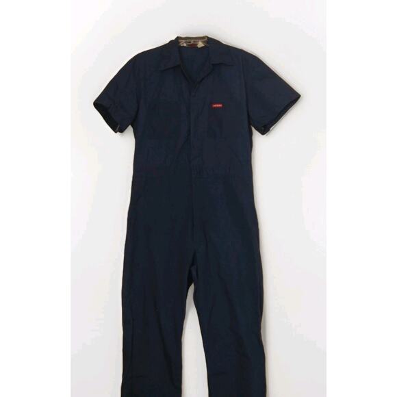 Vtg 90's DICKIES Workwear Straight Woven Overalls Mens Made in Mexico XL/42" - Picture 1 of 13